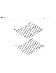 Rack parts for Bosch Wall Oven HBN5451UC/03 from AppliancePartsPros.com