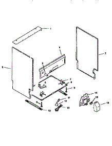 Frame parts for Bosch Dishwasher SMU4056 from AppliancePartsPros.com