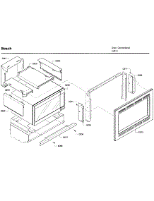 Frame-Microwave parts for Bosch Wall Oven HBL5760UC/09 from AppliancePartsPros.com
