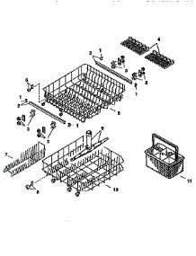 Racks parts for Bosch Dishwasher SMU4056 from AppliancePartsPros.com