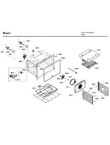 Oven Cavity parts for Bosch Wall Oven HBL5760UC/09 from AppliancePartsPros.com