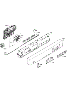 Control Panel parts for Bosch Dishwasher SHE43P05UC/64 from AppliancePartsPros.com