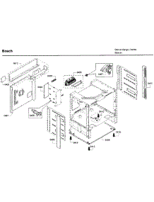 Frame parts for Bosch Range HEI8054U/07 from AppliancePartsPros.com