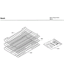 Rack parts for Bosch Range HEI8054U/07 from AppliancePartsPros.com