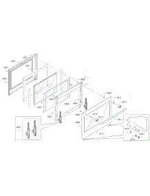 Door parts for Bosch Range HEIP054U/05 from AppliancePartsPros.com