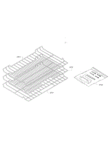 Rack parts for Bosch Range HEIP054U/05 from AppliancePartsPros.com