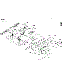 Cooktop parts for Bosch Range HDI8054U/03 from AppliancePartsPros.com