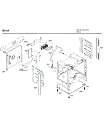 Frame parts for Bosch Range HDI8054U/03 from AppliancePartsPros.com