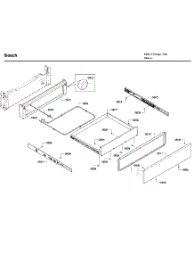 Drawer parts for Bosch Range HDI8054U/03 from AppliancePartsPros.com