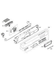 Front Panel parts for Bosch Dishwasher SHE68P02UC/53 from AppliancePartsPros.com