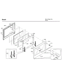 Door parts for Bosch Range HDI8054U/03 from AppliancePartsPros.com