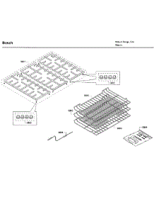 Grid Asy parts for Bosch Range HDI8054U/03 from AppliancePartsPros.com
