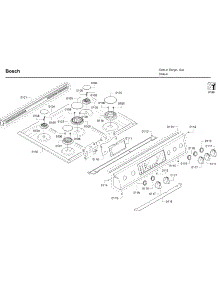Control Panel & Burner parts for Bosch Range HDI8054U/05 from AppliancePartsPros.com