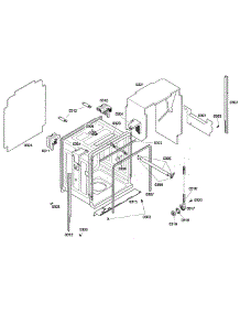 Cabinet parts for Bosch Dishwasher SHE68P02UC/53 from AppliancePartsPros.com