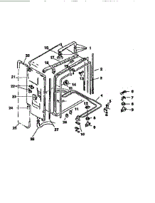 Inner Liner parts for Bosch Dishwasher SMU4092 from AppliancePartsPros.com