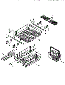 Racks parts for Bosch Dishwasher SMU4092 from AppliancePartsPros.com