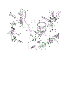 Components Assemblies parts for Bosch Dishwasher SHI6802 from AppliancePartsPros.com