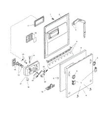 Door Assembly parts for Bosch Dishwasher SHI4306 from AppliancePartsPros.com