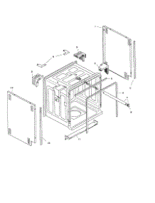 Tank Assembly parts for Bosch Dishwasher SHI4306 from AppliancePartsPros.com