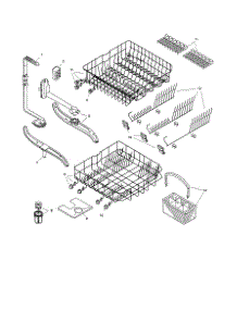 Racks parts for Bosch Dishwasher SHI4306 from AppliancePartsPros.com