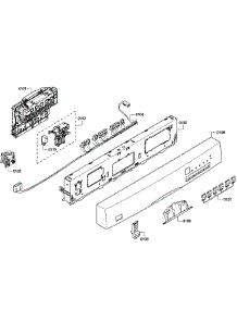 Control Panel parts for Bosch Dishwasher SHE43P16UC/60 from AppliancePartsPros.com