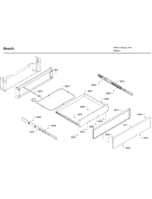 Drawer parts for Bosch Range HDI8054U/05 from AppliancePartsPros.com