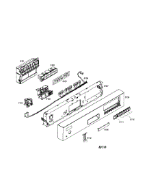 Control Module  /  Fascia Panel parts for Bosch Dishwasher S35KMK17UC/46 from AppliancePartsPros.com