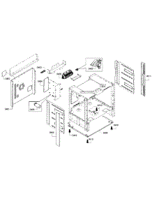 Frame parts for Bosch Range HEIP054U/03 from AppliancePartsPros.com