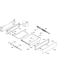 Drawer parts for Bosch Range HEIP054U/03 from AppliancePartsPros.com