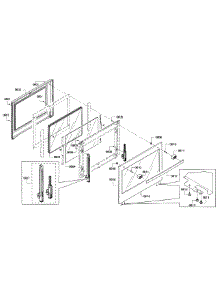 Door parts for Bosch Range HEIP054U/03 from AppliancePartsPros.com
