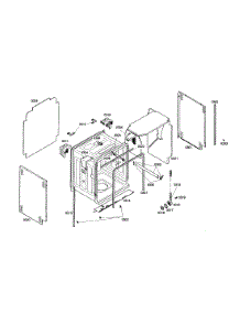 Body parts for Bosch Dishwasher S35KMK17UC/46 from AppliancePartsPros.com