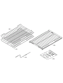 Rack parts for Bosch Range HEIP054U/03 from AppliancePartsPros.com