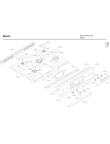 Control Panel & Burner parts for Bosch Range HDI8054U/04 from AppliancePartsPros.com