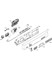 Control Panel parts for Bosch Dishwasher SHE55M12UC/61 from AppliancePartsPros.com
