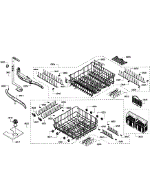 Baskets parts for Bosch Dishwasher SHE55M12UC/61 from AppliancePartsPros.com