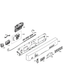 Control Panel parts for Bosch Dishwasher SHE55M12UC/58 from AppliancePartsPros.com