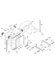 Cabinet parts for Bosch Dishwasher SHX68R56UC/68 from AppliancePartsPros.com