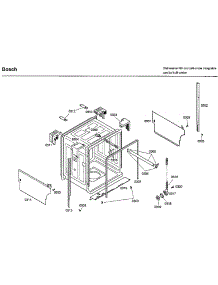 Tub parts for Bosch Dishwasher SHX33A05UC/40 from AppliancePartsPros.com