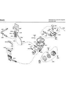 Pump parts for Bosch Dishwasher SHX33M02UC/50 from AppliancePartsPros.com