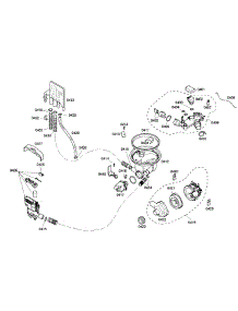 Pump parts for Bosch Dishwasher SHE43M05UC/46 from AppliancePartsPros.com