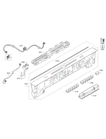 Control Panel parts for Bosch Dishwasher SHP65T55UC/07 from AppliancePartsPros.com