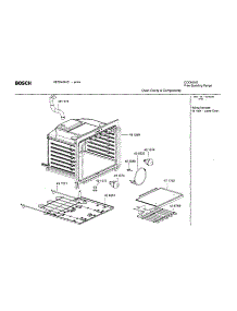 Oven Cavity And Components parts for Bosch Range HES242U/01 from AppliancePartsPros.com
