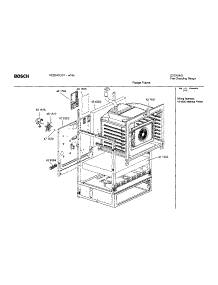 Range Frame parts for Bosch Range HES242U/01 from AppliancePartsPros.com