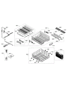 Rack parts for Bosch Dishwasher SHP65T55UC/07 from AppliancePartsPros.com