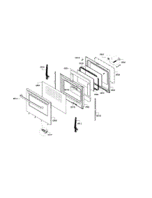 Door Assembly parts for Bosch Range HGS3053UC/13 from AppliancePartsPros.com
