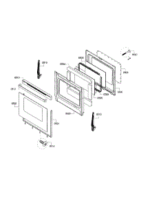 Door parts for Bosch Range HGS3023UC/10 from AppliancePartsPros.com