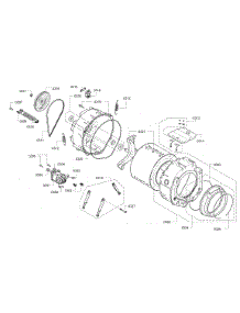 Drum Assembly parts for Bosch Washer WAP24200UC/05 from AppliancePartsPros.com