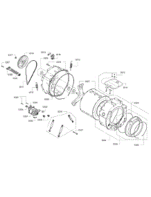 Drum Assembly parts for Bosch Washer WAP24201UC/11 from AppliancePartsPros.com
