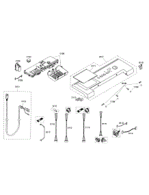 Control Panel parts for Bosch Washer WFMC220RUC/13 from AppliancePartsPros.com