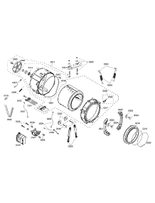 Drum Assembly parts for Bosch Washer WFMC220RUC/13 from AppliancePartsPros.com